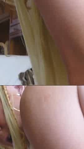 Fucking a Dildo with Dirty Talk in a Crotchless Bodystocking