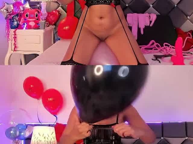 Balloon Fetish with a Wicked Blond