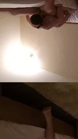 Sex Tape- Hot MILF Sucks and Fucks a Guy in the Hotel Room