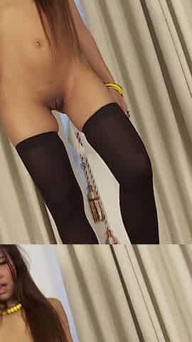 Cute Thai slut April swallows your cock and cum in a POV blowjob scene