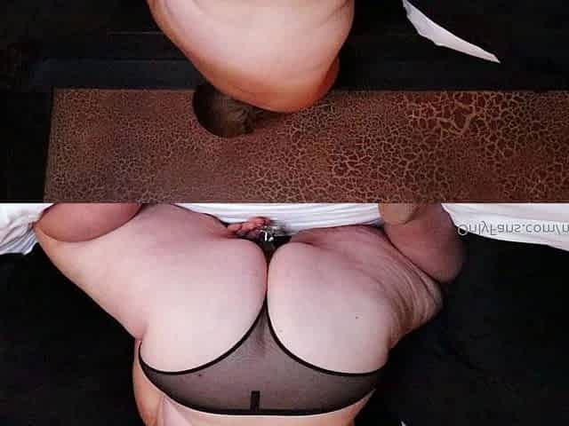 Chubby Brunette Big Boobs Dildo Masturbation