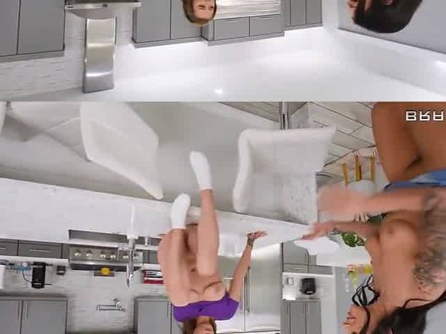 Pervy Roomies Means Double Cum Panties With April Olsen And Carolina Sweets