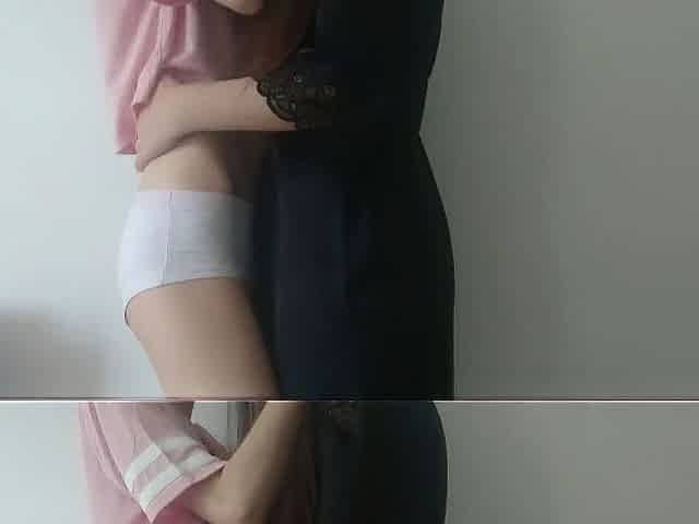 rosie and alena make out -- real lesbo private pair