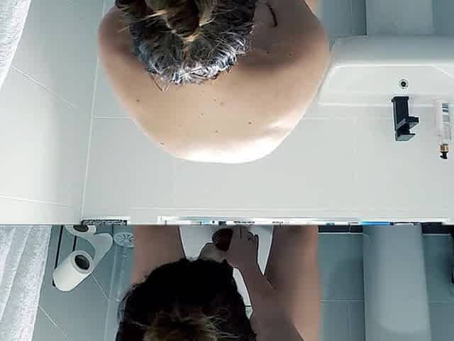 Black cock in the bathroom