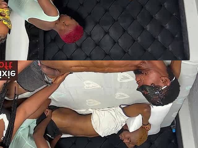 Foursome orgy blowjob featuring Nixie Soft, Noni, Dream Sex4 & Betty Skaly