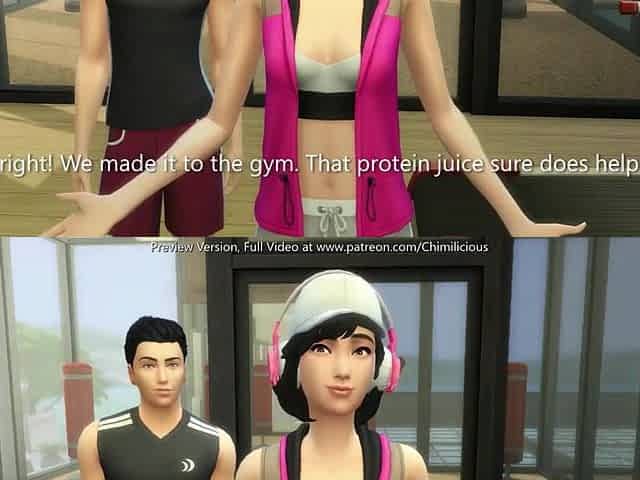 Screwing My Girlfriend At The Gym Whilst Everybody Watches - sims 4 - CG Manga