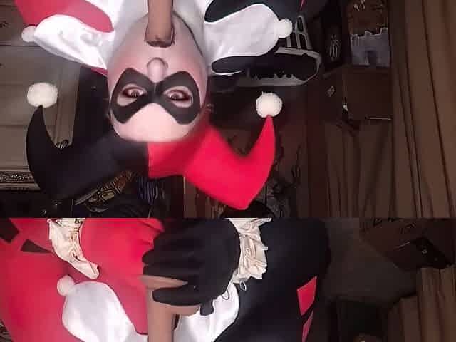 Harley the sissy screw day one if Halloween