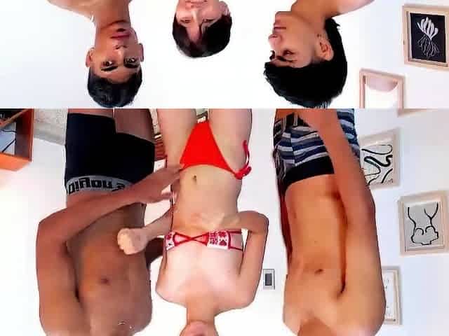 Cj amateur teen threesome sex video
