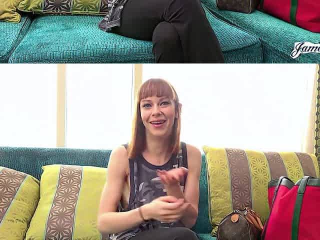 Jamesdeen - all Natural Redhead Alexa Nova Casting Daybed Sex with Large White Penis