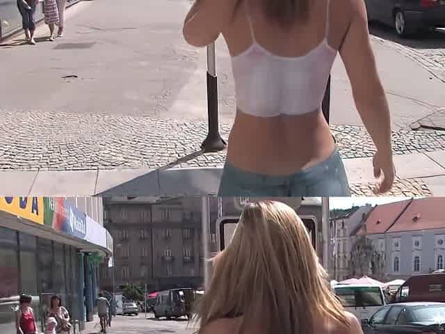 Susana Spears Walks On The Street With Painted Body