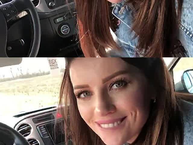 That babe gave her 1st oral pleasure in car