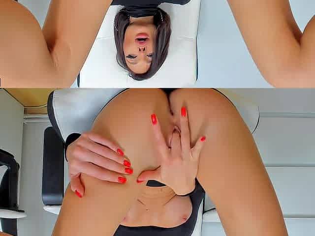 Close up sex-toy play