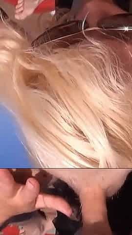 Blowjob and Footfetish on Beach