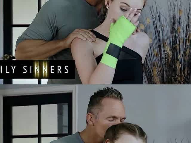 Family Sinners - Petite Boobs Danni Rivers Banging Her Step Daddy