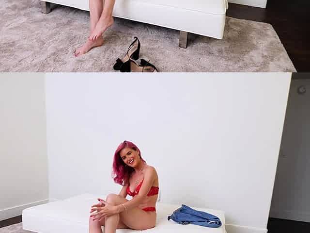 Redhead amateur girlfriend pov blowjob and cock riding