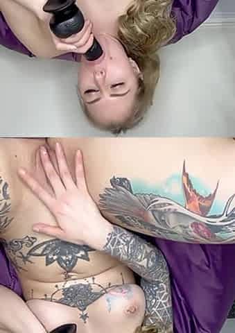 Solo BBC Dildo Streching and Squirting.