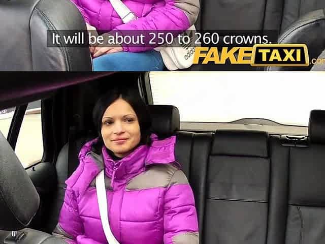FakeTaxi Woman with large natural bazookas rides jock