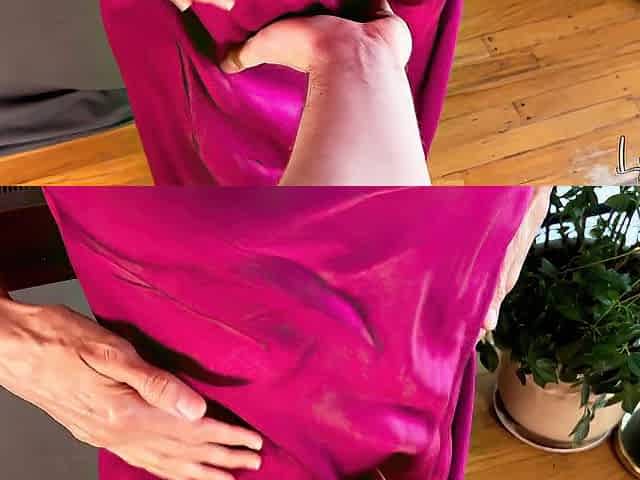 My Roommate Checked Me Out in My Satin Suit I Was Gonna Wear For My Date... Can't Resist Temptation