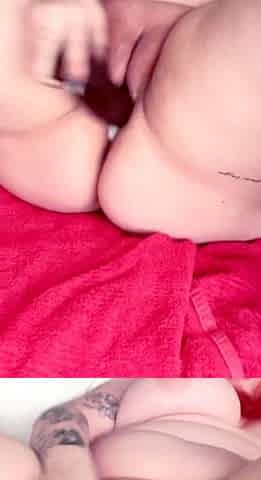 Amateur close up ass toying