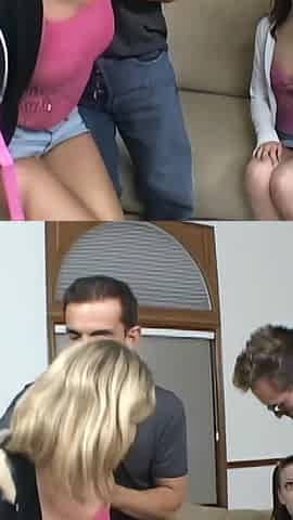 Hailey Young and Emily Evermoore: Two Young Sluts Tremendously Hungry for Cock