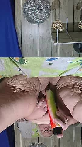 Taken off Her Pj's Widening Her Hawt Thick Legs for Large Weenie Instead
