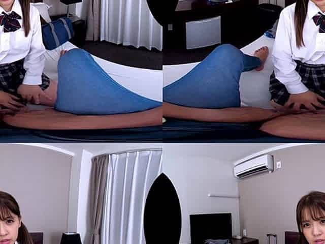 Yammy asian beauty in white panties VR clip
