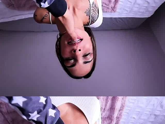 Nasty brunette pornstar with big boobs