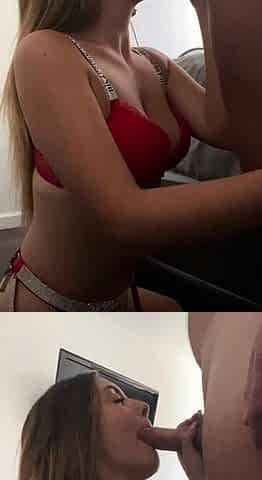 Brunette hookup amateur blowjob and dirtytalk sexdate