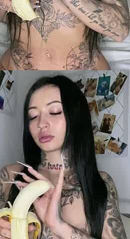 Amateur busty brunette masturbates and does hand job