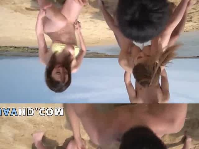 Horny Japanese breezies go crazy in outdoor group plumb - best JAV!