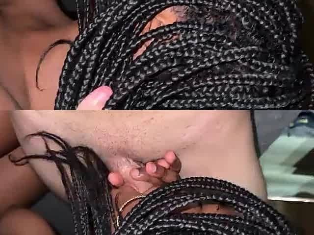 Black woman whore likes to be drilled out of a fuck-rubber