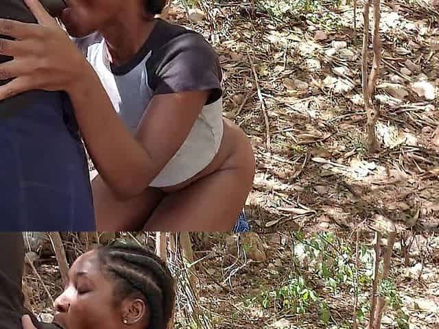 Screwing a Fan in The Woods