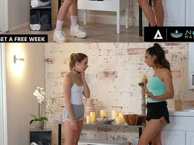 NURU MASSAGE - Boss Experienced Nuru Massage With His Star Masseuses Kiarra Kai and Khloe Kapri