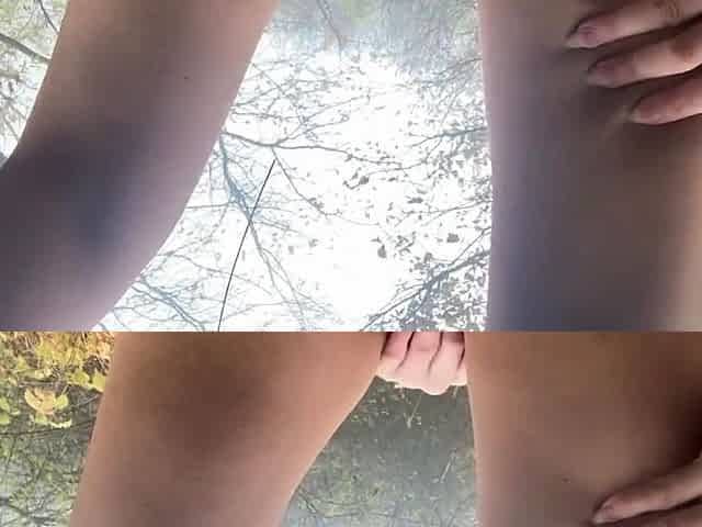 Big-Tits Babe's Public Orgasm