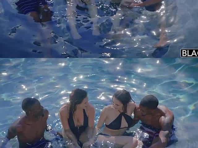 BLACKED 1st Interracial Foursome BFF's