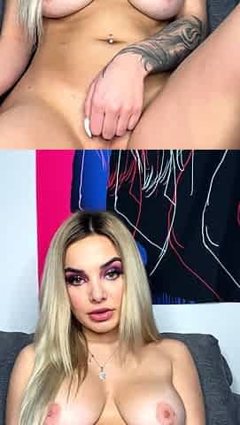Chubby Blonde MILF Showing Her Big Boobs