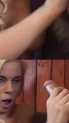 Sexi Blondie Does Best Handjob - Cum on Tits