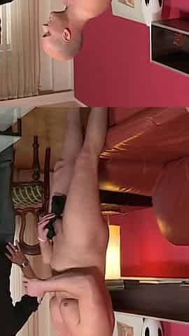 Two dudes fuck sexy brunette in threesome smash