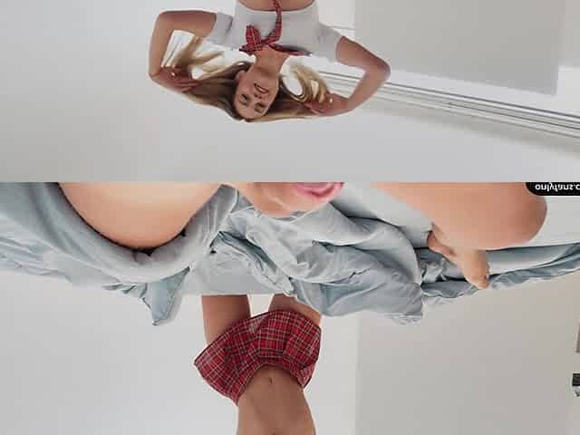 Wow a Young Blonde Schoolgirl Wants to Be Roughly Fucked