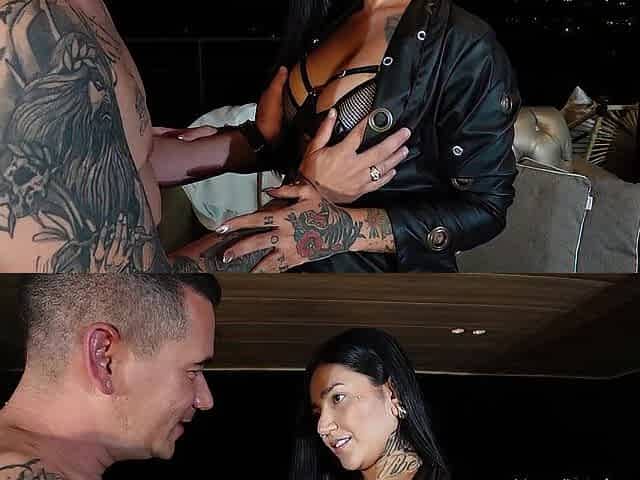 Lascivious tattoo artist tastes and rides her client's giant dick - LA ROLA