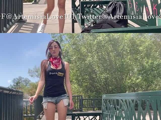 Pornstar Artemisia Love smokin' outside OF@ArtemisiaLove101 Twitter@ArtemisiaLove9
