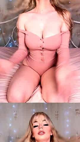 Amateur blond girl with big boobs getting fucked