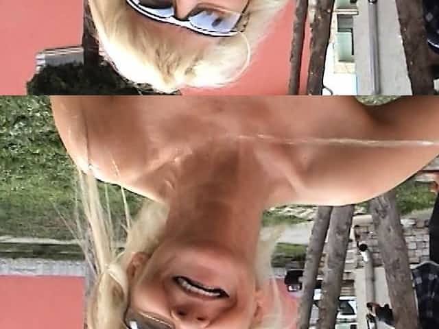 Mature blonde slut receives an anal fucking