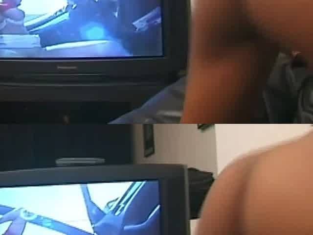 This Black Girl Masturbates with a Fake Cock While Watching Porn Then Gets Fucked by a Real One