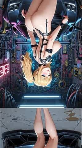 162. Cute Blonde Twerk in Garage (ai Animation)