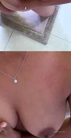 Amateur striptease and Solo masturbation