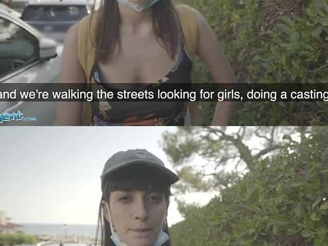 Public Agent Spanish Hottie Caomei Removes her Mask for Weenie