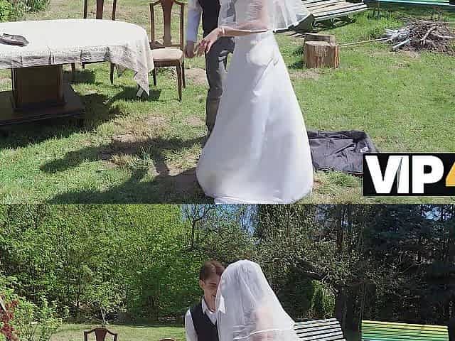 VIP4K. The groom watches as his bride gets banged
