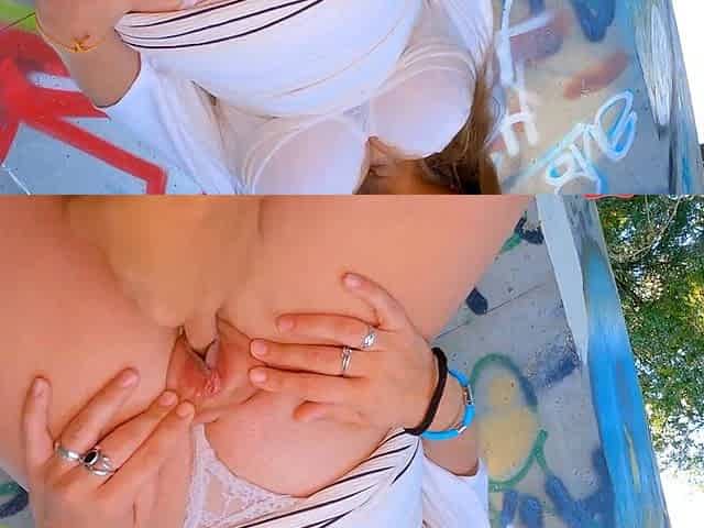 hot girl wants her pussy stuffed in the street / Miriam