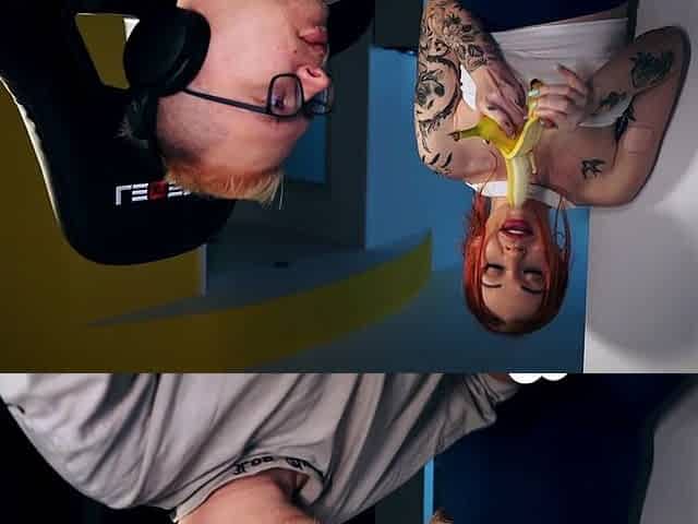Distracting his gaming with a good blowjob